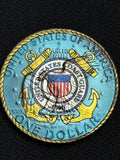 1974 USCG Colorized Eisenhower Silver dollar