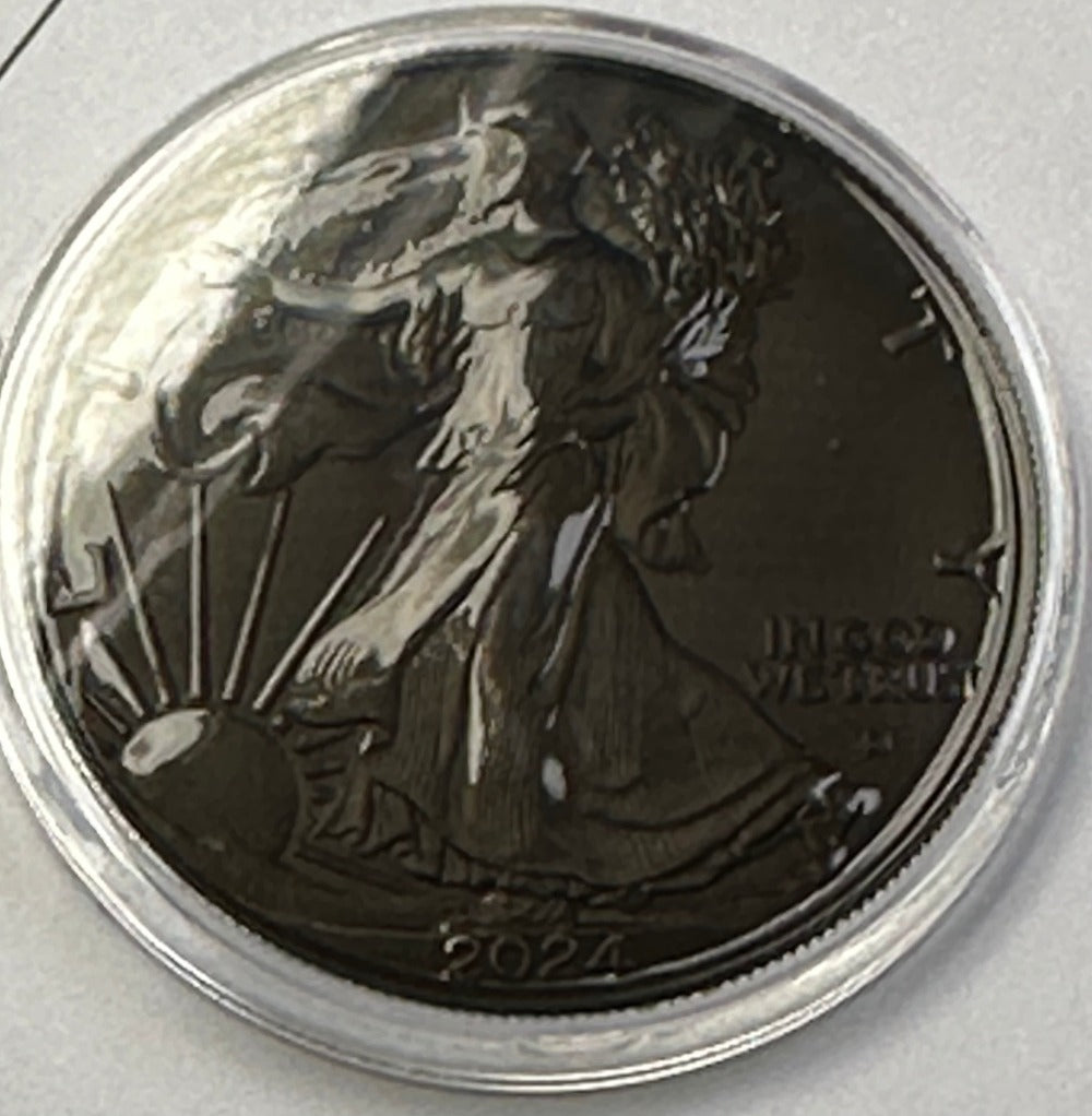 Colorized Silver Eagle