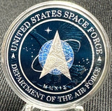 Space Force Colorized Silver Eagle