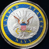 USN Colorized Silver Eagle