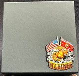 USMC Black Coin Box