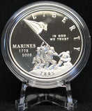 Commemorative Silver Dollars - 2005 Marine Corps 230th Anniversary Silver Dollar