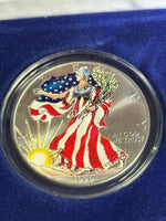 1999 Colorized American Silver Eagle A50