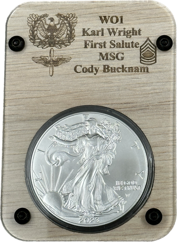 Engraved First Salute Coins and Cases