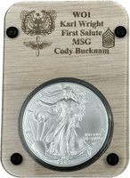 Engraved First Salute coin and Case