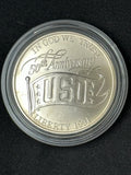 1991 USO commemorative silver dollar A14