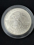 1991 USO commemorative silver dollar