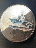 2025 Colorized Silver Eagle Navy Theme