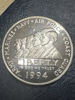 1994 Women Veterans Proof Silver Dollar A6
