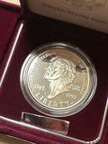 1993 Thomas Jefferson Silver dollar