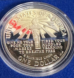 1986 Statue of Liberty Silver dollar.