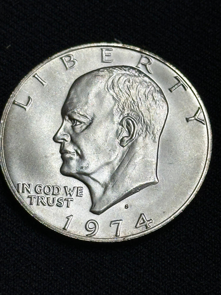 1974 USCG Colorized Eisenhower Silver dollar