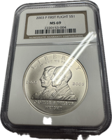 2003 First Flight Commemorative Silver Dollar