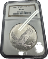2008 Bald Eagle Silver Dollar
