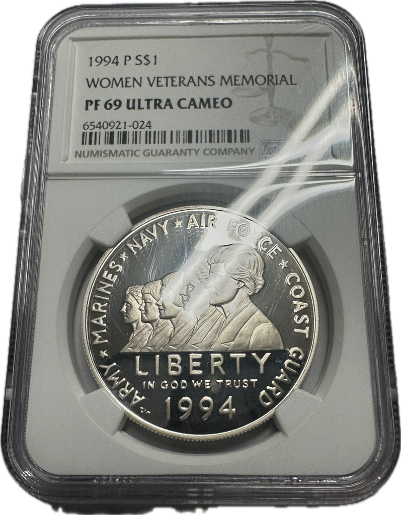 1994 Women Veterans Commemorative Silver Dollar
