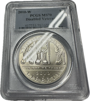2010 Disabled Veterans Silver Dollar
