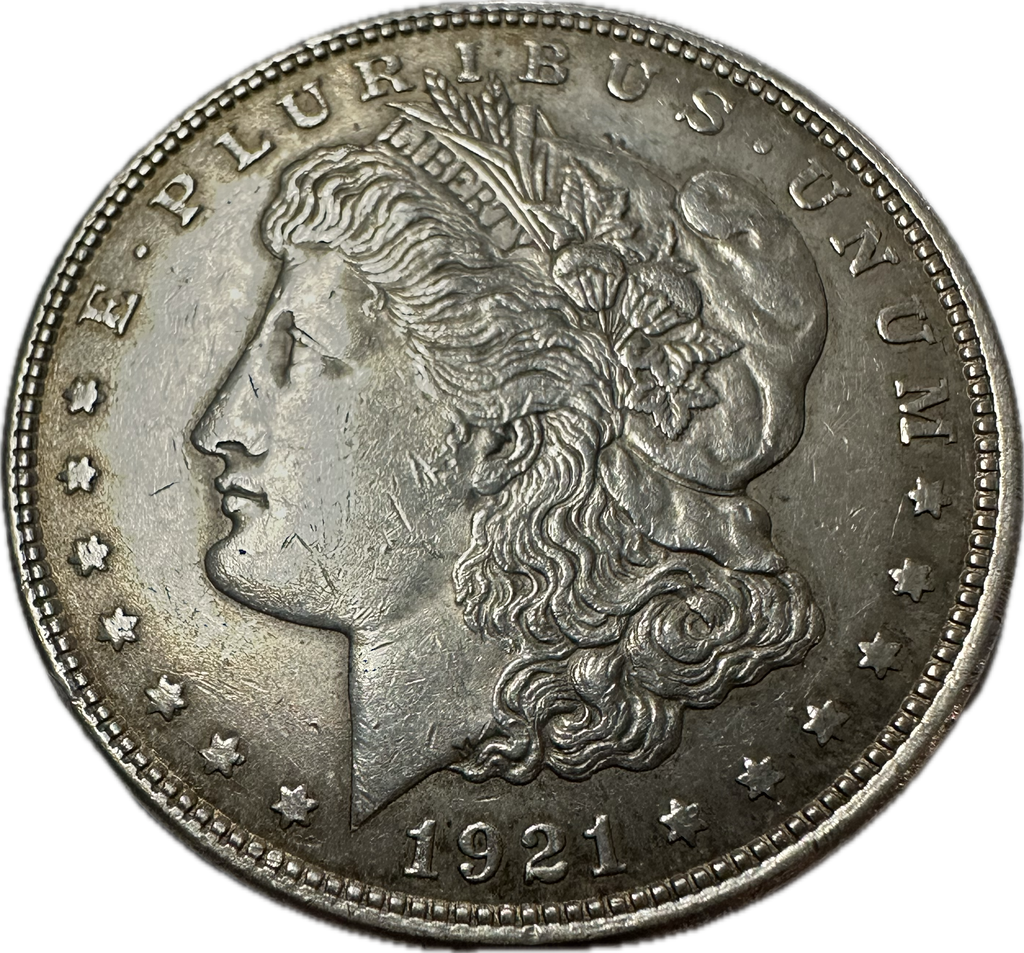 1921 Morgan Dollar first salute coin