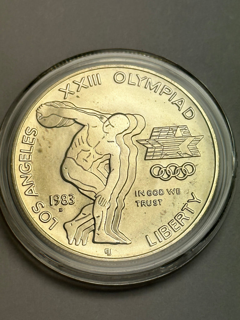 1983 Los Angeles Olympics Commemorate silver dollar A2