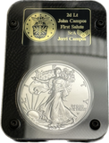 2024 American Silver Eagle with engraved case
