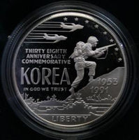 Commemorative Silver Dollars - 1991 Korean War Commemorative Silver Dollar